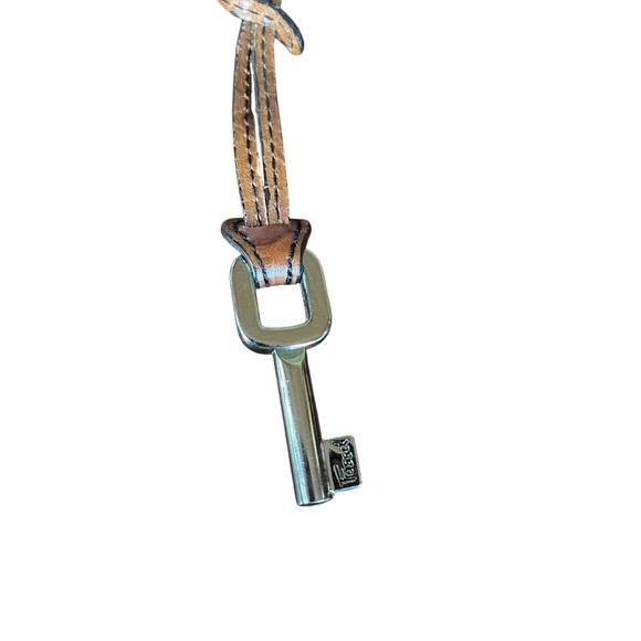 Fossil vintage shoulder bag faux crocodile embossed brown - Picture 4 of 14